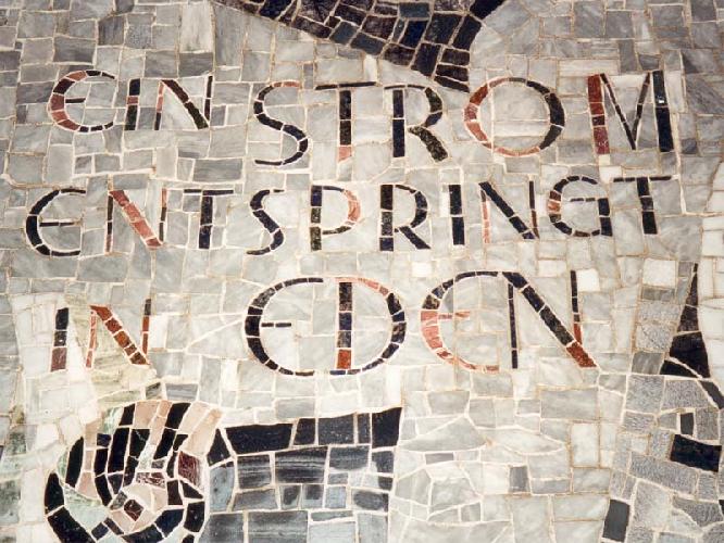 Detail aus dem Bodenmosaik